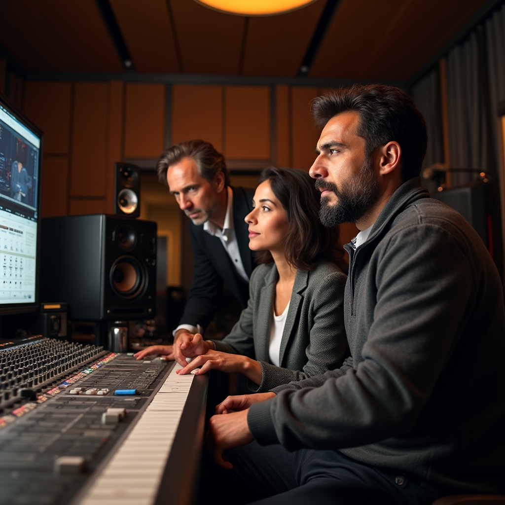 Team di Zenartix Lab durante una sessione di ascolto e valutazione audio